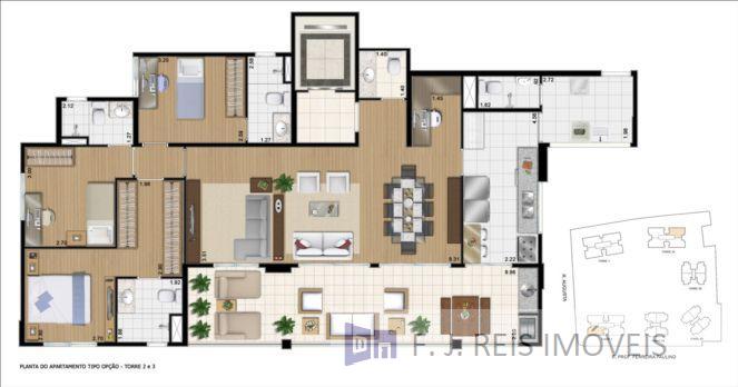 Apartamento, 3 quartos, 134 m² - Foto 33